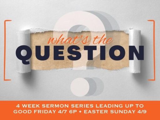 What’s The Question • Sermon Series
